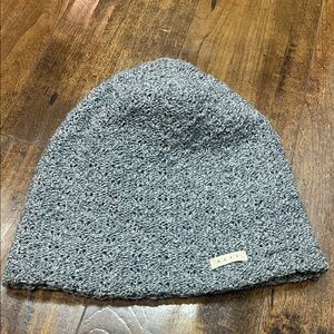 Neff Grey and White slouch knitted beanie hat